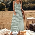 thumbnail image 2 of Blue Gingham Sleeveless Dress Women long dress ladies dresses for special occasions, 2 of 5