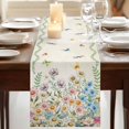 thumbnail image 3 of Table Runners 72 Inches Long Dress Scarves, Colorful Floral Farmhouse Kitchen Table Runner, Coffee Tablerunners, Farmhouse Vintage Dragonfly Butterfly Flower 16x72 Inch, 3 of 9