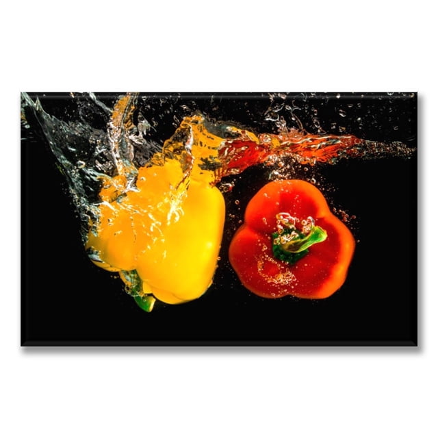 Cuadro Canvas listo para Colgar Pixtreats tipo galería de Verduras 50X75 cm