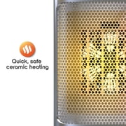 Cozi by Tzumi 10 Oscillating Ceramic Desktop Space Heater With LED Display and Remote Control