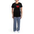 thumbnail image 4 of CafePress - Iloveredheadsblk Women's Dark Pajamas - Women's Short Sleeve Print T-Shirt and Pants Dark Cotton Pajama Set, 4 of 7