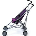 thumbnail image 3 of Bayer Design: Doll Buggy - Purple & Fairy - Play Umbrella Push Stroller, Accessory For Dolls Up To 18", Quick-Fold, Dual Wheels, Seat Belt, Kids 3+, 3 of 10