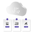 thumbnail image 2 of BTOER AA14 New Cloud Alarm Clock Student Calendar Luminous LED Voice USB Digital Clock, 2 of 8