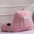 thumbnail image 3 of ANHXN Reading Pillow Bed Wedge Backrest with Arm Back Support, Can Sit on Bed/Sofa, Used for Recliner, Waffle Three Dimensional Design, 3 of 11