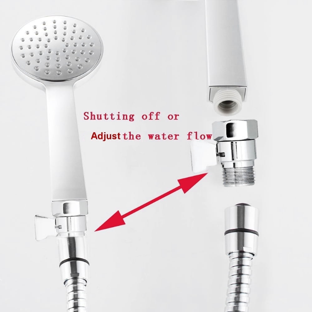 Válvula De Control De Flujo De 1/2 Pulgada Para Ducha – Cierre De Acero Inoxidable Plateado