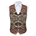 thumbnail image 5 of Uourmeti Geometric Waistcoat Vest for Business Corporate, Lightweight Mens Suit Vest Slim Fit Woven Fabric Formal Vest, 5 of 7