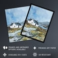 thumbnail image 2 of Artery8 Isle Harris Crofters Cottage Scotland Landscape Living Room Large Wall Art Poster Print Thick Paper 18X24 Inch, 2 of 3