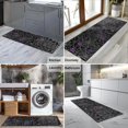 thumbnail image 2 of Halloween Spider Web with Purple Icons Kitchen Rug Mat,Kitchen Runner Rugs Non Skid Washable,Decorative Kitchen Floor Mats for Kitchen,Sink,Laundry,17"X47", 2 of 5