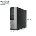 thumbnail image 4 of Restored Windows 11 Pro 64bit Fast Dell 7010 Desktop Computer Tower PC Intel Quad-Core i5 3.2GHz Processor 16GB RAM 250GB Hard Drive with a 19" LCD Monitor Keyboard and Mouse (Refurbished), 4 of 9
