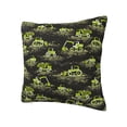 thumbnail image 2 of Wukai Light Green Excavator Premium Polyester Fleece Pillow Covers with Hidden Zipper Closure,Luxuriously Soft and Durable-16"x16", 2 of 7