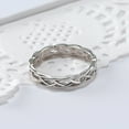 thumbnail image 5 of Elneeya Clearance Rings for Women Sz 9 Sterling Silver 925 Celtic Knot Eternity Band Ring, 5 of 5