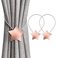 thumbnail image 1 of 2 Pieces of Star Curtain Lace Back Buckle Home Decoration, 1 of 4