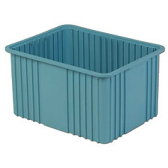LEWISBins Divider Box, 22-3/8" x 17-3/8" x 12", Light Blue, Lot of 3