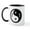 White/Black Inside, variant on CafePress - Dragon Ying Yang Mug - 11 oz Ceramic Mug - Novelty Coffee Tea Cup