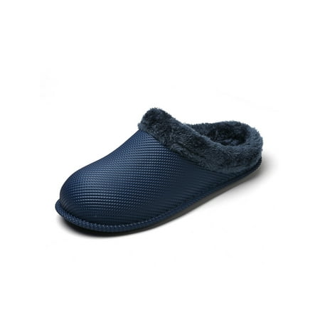 

Rotosw Unisex Slipper Slip On Indoor Casual Home House Plush Lined Warm Sides Flat Shoes