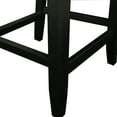 thumbnail image 5 of Linon Vega Full Back Wood Counter Stool, 24" Seat Height, Black Finish with Pewter Fabric, 5 of 10