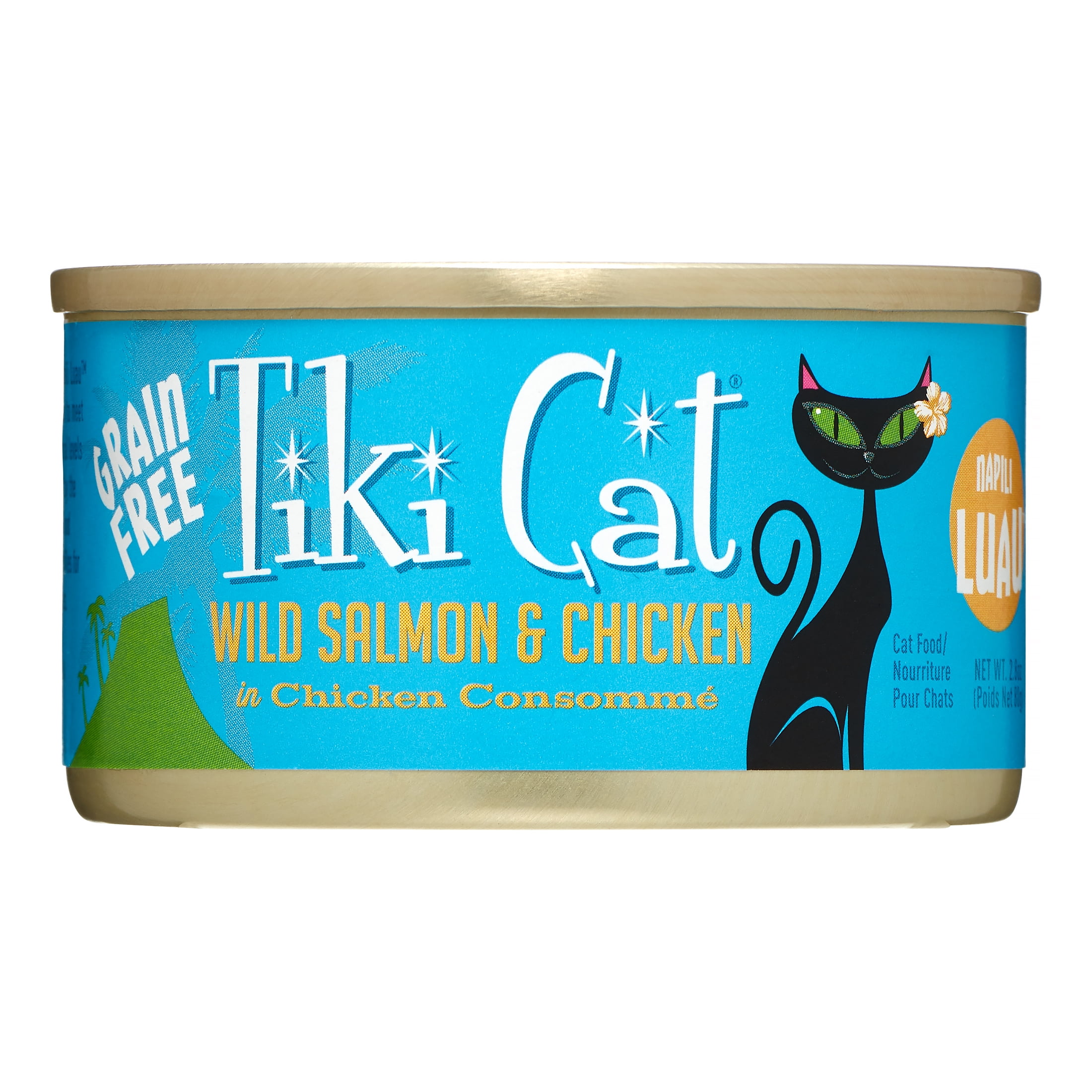 (12 Pack) Tiki Cat Napili Luau Salmon & Chicken Grain Free Wet Cat Food