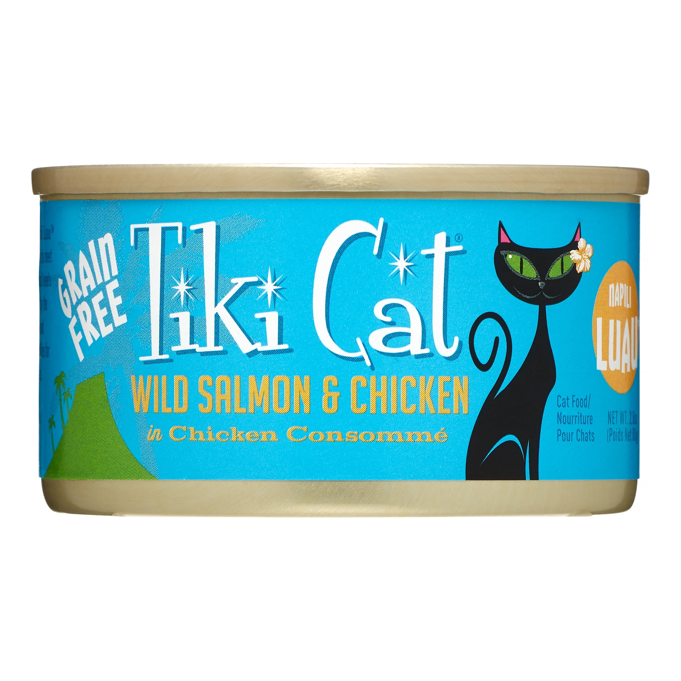  12 Pack Tiki Cat Napili Luau Salmon Chicken Grain Free Wet Cat Food