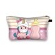 thumbnail image 1 of Bolsa de cosméticos de unicornio para mujer, para chica Neceser de maquillaje, bolsa de artículos de tocador para viaje, soporte para lápiz labial, bolso de mano para mujer, estuche de cosméticos Kawa qiuyongming unisex, 1 of 2