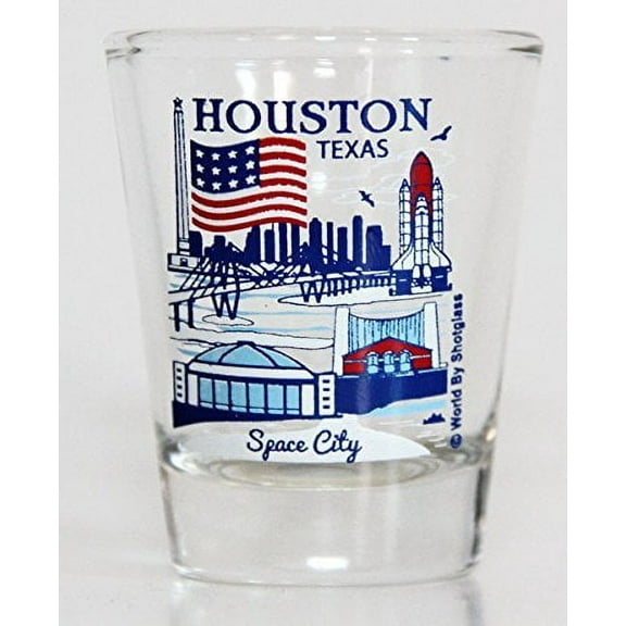 houston texas great american cities collection shot glass