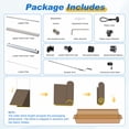 thumbnail image 6 of Heynemo 6'x 6' Outdoor Roller Shade, Cordless Patio Shade with Crank Handle, 95% UV Protection Outdoor Blind for Porch, Gazebo, Pergola, Brown, 6 of 8
