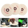 thumbnail image 1 of HEALEEP 3pcs Polishing Disc Buffing Wheel with Pad for Desk Grinding Machine Use, 1 of 8