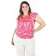 thumbnail image 1 of Blusa estampado zebra Roman Fashion Tallas Extras 4048 Fiusha multicolor 40, 1 of 6