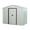 White, variant on CarButler 6x5ft Metal Outdoor Storage Shed With Window and Lockable Sliding Doors for Garden Backyard Patio Lawn Gray