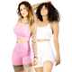 thumbnail image 1 of Set De Dos Conjunto Deportivo Unitalla Casual Mujer Short y Blusa Stretch Comodidad y Estilo, 1 of 5