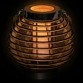 thumbnail image 4 of Northlight Round Rattan Glass Candle Lantern with Jute Handle - 9.5", 4 of 10
