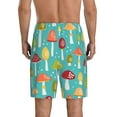 thumbnail image 3 of Daiia Mushrooms Mens Woven Stretch Pajama Short,Short Pajama Pants-X-Large, 3 of 9