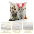 thumbnail image 4 of JEUXUS  Cat with Rabbit Ears Throw Pillow Covers , Accent Pillows Pillow Case Sofa Pillow Covers, Decorative Pillow Covers Throw Pillows for Couch Bedroom Living Room, 4 of 5