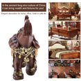 thumbnail image 3 of Estatua de Elefante ANGGREK Feng Shui Grano de Madera Decoración de Escritorio, 3 of 8