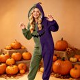 thumbnail image 4 of RFQWOVSR Adult Hooded Onesie Pajama with Print for Family Matching, 4 of 5