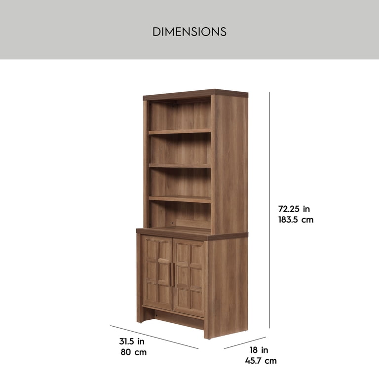 Better Homes & Gardens Mason Bookcase, Brown Oak photo 4