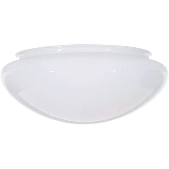 B&P Lamp® SMALL Mushroom White Glass Shade 7 Inch Diameter