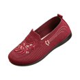 thumbnail image 5 of Purcolt Womens Floral Embroidery Mesh Loafers Comfort Casual Round Toe Slip On Boat Shoes Lightweight Soft Sole Flats Shoes for Walking Travel Vacation, 5 of 6