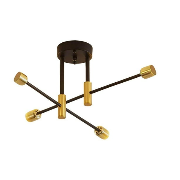 Lámpara de techo de hierro moderna, lámpara colgante, accesorio de iluminación para comedor 4 luces
