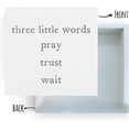 thumbnail image 3 of Zomyto 5x5 In Inspirational Quote Pray Wait Trust Wooden Box Sign Decor Desk Sign, 3 of 7