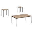 thumbnail image 1 of Pemberly Row Coffee & End Table 3-Pc Set in Black Metal & Dark Taupe Laminate, 1 of 4