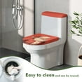 thumbnail image 4 of HELLHERO Universal Polyester Fabric Toilet Covers Set, Machine Washable Stays in Place Toilet Cover Set for Bathroom Supplies, Father Christmas, 4 of 5
