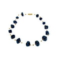 thumbnail image 1 of Floating Stone & Maasai Bead Necklace Navy, 1 of 4