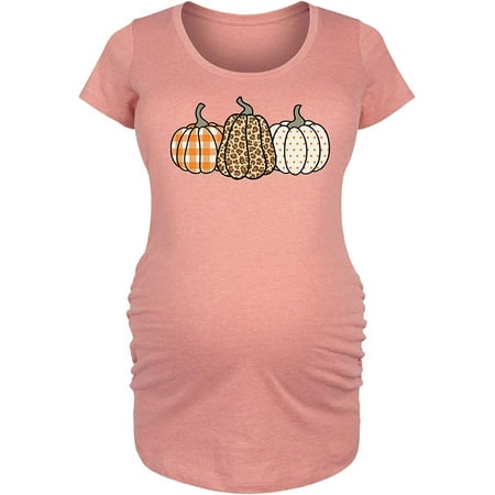 

Patterned Pumpkins - Maternity Scoop Neck T-Shirt