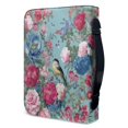 thumbnail image 3 of HELLHERO Hummingbird Flowers Pattern Book Holder Organizer Portable for Outdoor Study Daily Work Christian Prayer Study, PU Leather Large Capacity Bible Covers, 3 of 12