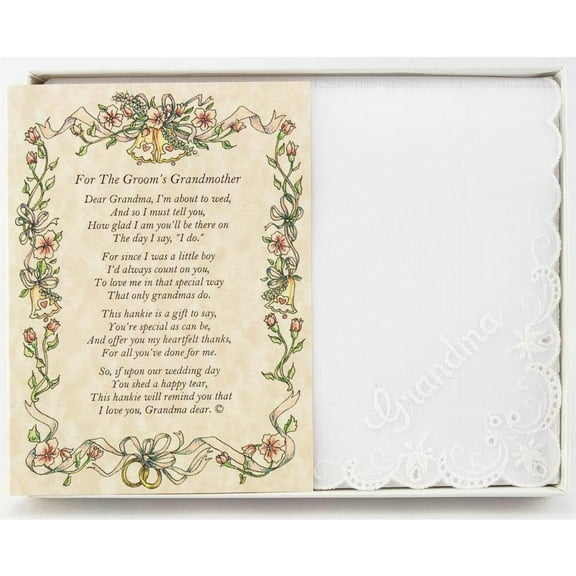 From the Groom to his Grandmother Wedding Handkerchief