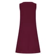 thumbnail image 6 of TaTaai Women's Spring Summer Button Dress Sleeveless Linen Blend Loose Casual Long Maxi Dress for Daily Home Beach Wear Gift, 6 of 6