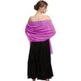 thumbnail image 1 of ORUYROP Châle Foulard Enveloppements Doux Chiffon Dentelle Pashmina pour Robes de Soirée pour occasions Formelles, 1 of 6