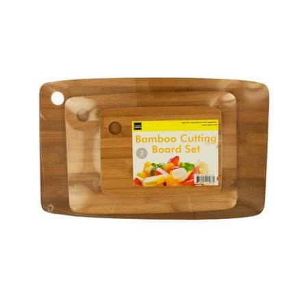 

Bulk Buys OF444-2 Bamboo Cutting Board Set- 2 Piece -Pack of 2