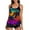 Blue, variant on Teissuly Swimsuits For Women Two Piece Bathing Suits Floral Print Tank Tops With Boyshorts Swimming Suits