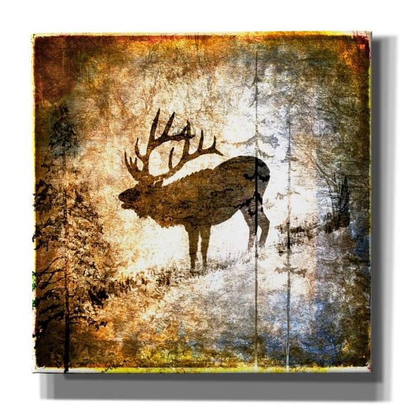Epic Graffiti 'High Country Elk' by Lightbox Journal, Canvas Wall Art, 26"x26"